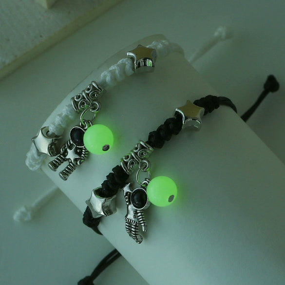 Luminous Bracelet Glass Geometric Handmade For Men And Women