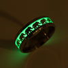 Luminous Elephant Ring Animal Series Jewelry Stainless Steel Dripping Oil Unisex