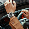Luminous Quartz Watch Zinc Alloy Case Mineral Reinforced Glass Mirror Stainless Steel Buckle Leisure Style Waterproof Round Dial