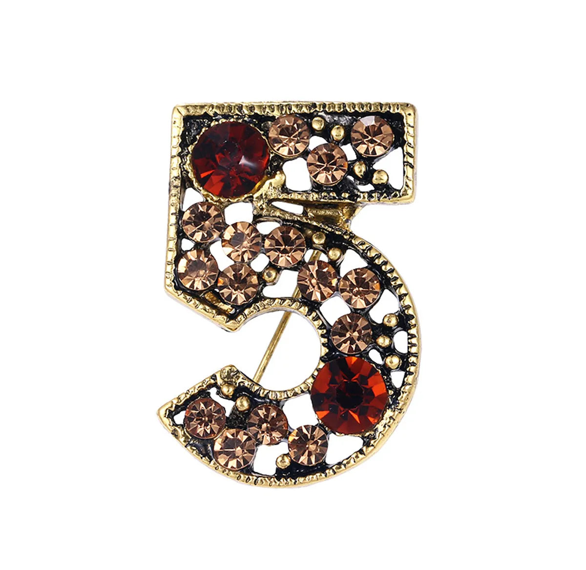 Luxurious Geometric Alloy Inlay Artificial Pearls Rhinestones Women'S Brooches