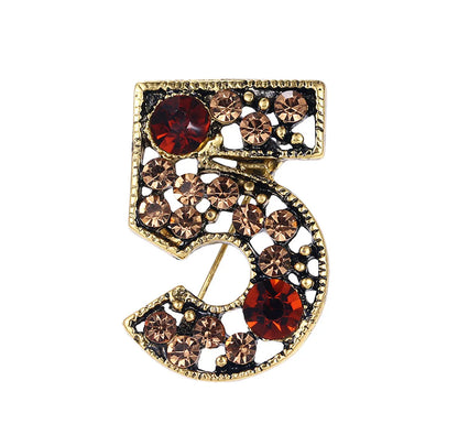 Luxurious Geometric Alloy Inlay Artificial Pearls Rhinestones Women'S Brooches