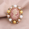 Luxurious Geometric Alloy Inlay Artificial Pearls Rhinestones Women'S Brooches