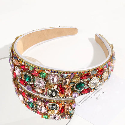 Luxurious Geometric Rhinestone Hair Band