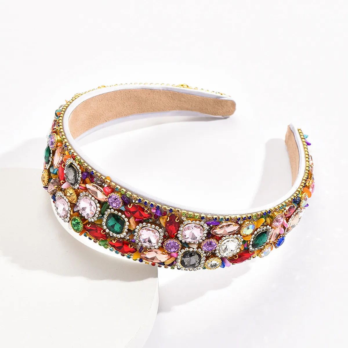 Luxurious Geometric Rhinestone Hair Band