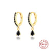 Luxurious High End S925 Sterling Silver Colorful Drop Shaped Women's Earrings With Electroplating