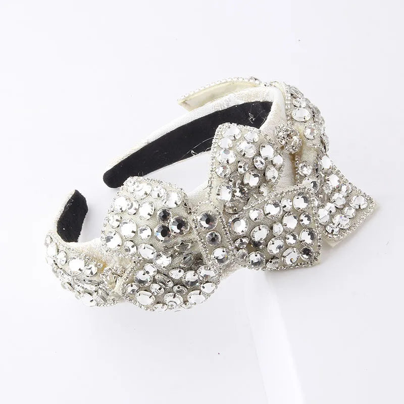 Luxurious Lady Bow Knot Rhinestone Hair Band