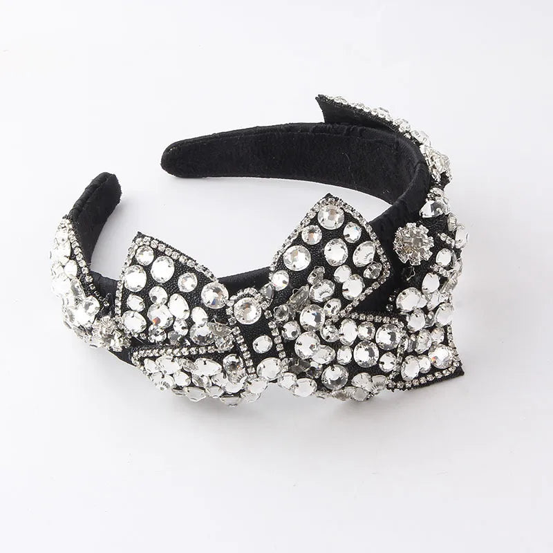 Luxurious Lady Bow Knot Rhinestone Hair Band