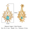 Luxurious Peacock Butterfly Gem Plating Inlay Zircon Charms Jewelry Accessories