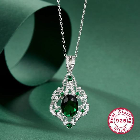 Luxurious Round Square Rhombus White Gold Plated Zircon Sterling Silver Wholesale Rings Earrings Necklace