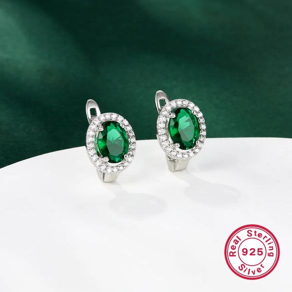 Luxurious Round Square Rhombus White Gold Plated Zircon Sterling Silver Wholesale Rings Earrings Necklace