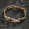 Luxurious Shamrock Irregular Butterfly Alloy Copper Asymmetrical Plating Inlay Artificial Diamond 18k Gold Plated Bracelets