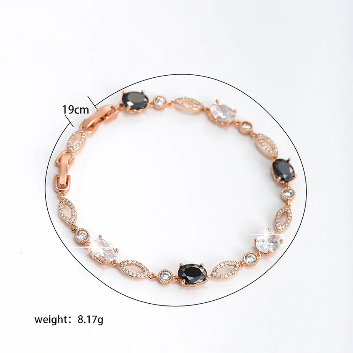 Luxurious Shamrock Irregular Butterfly Alloy Copper Asymmetrical Plating Inlay Artificial Diamond 18k Gold Plated Bracelets