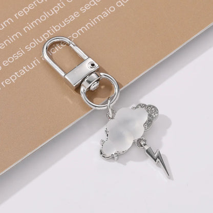 Luxurious Shiny Letter Alloy Asymmetrical Alloy Keychain