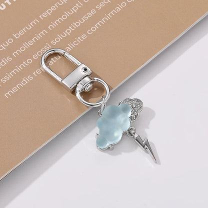 Luxurious Shiny Letter Alloy Asymmetrical Alloy Keychain