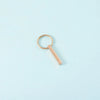 Luxurious Customization Laser Engraving Solid Color 304 Stainless Steel Unisex Keychain