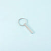 Luxurious Customization Laser Engraving Solid Color 304 Stainless Steel Unisex Keychain