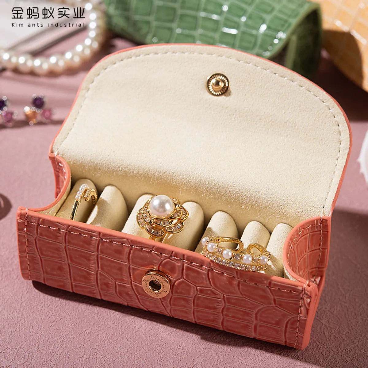 Luxurious Solid Color Pu Leather Logo Customization Jewelry Boxes