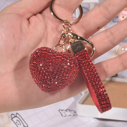 Luxurious Sweet Heart Shape Alloy Valentine'S Day Women'S Bag Pendant Keychain