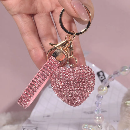 Luxurious Sweet Heart Shape Alloy Valentine'S Day Women'S Bag Pendant Keychain