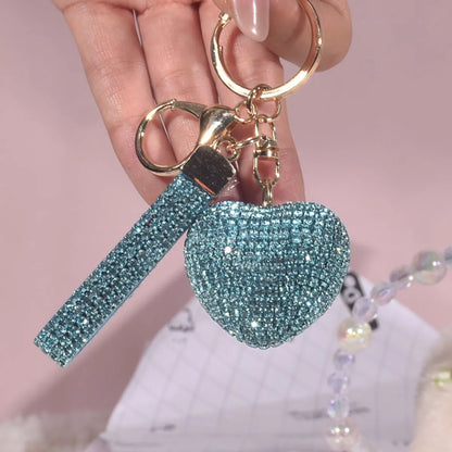 Luxurious Sweet Heart Shape Alloy Valentine'S Day Women'S Bag Pendant Keychain