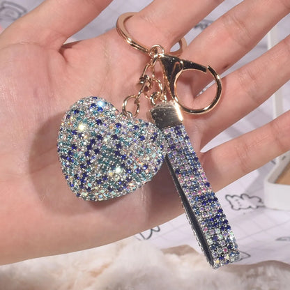 Luxurious Sweet Heart Shape Alloy Valentine'S Day Women'S Bag Pendant Keychain