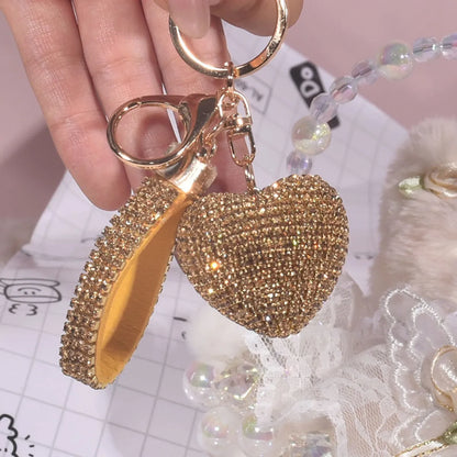 Luxurious Sweet Heart Shape Alloy Valentine'S Day Women'S Bag Pendant Keychain