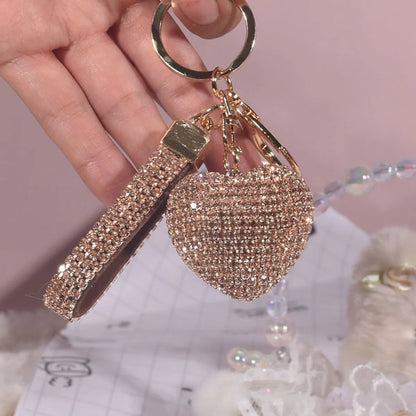 Luxurious Sweet Heart Shape Alloy Valentine'S Day Women'S Bag Pendant Keychain