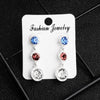 Luxury Bridal Jewelry Retro Marquise Rhinestone Alloy Drop Shape Earrings Set With Gemstones For Women