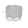 Luxury Copper Bracelet With Full Zircon Embellishment Geometric Design Electroplated Finish And Statement Jewelry Style