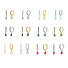 Luxury High Grade Hot Selling Women's Colorful Water Drop Earrings In Geometric Pattern Copper Material With Zircon Inlaid
