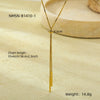 Luxury Long Drawable Snake Bone Chain Necklace Stainless Steel Electroplated Women's Jewelry