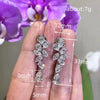 Luxury Long Earrings Copper Princess Style With Flowers And Leaves Design