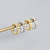 Luxury Metal S925 Sterling Silver Geometric Style Electroplated Casual Earrings
