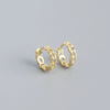 Luxury Metal S925 Sterling Silver Geometric Style Electroplated Casual Earrings