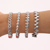 Luxury Minimalist Ring And Bracelet Combination Titanium Steel 18K Gold Plated Geometric Diamondencrusted Zircon Bracelet