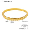 Luxury Minimalist Ring And Bracelet Combination Titanium Steel 18K Gold Plated Geometric Diamondencrusted Zircon Bracelet