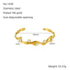 Luxury Pearl Design Titanium Steel 18K Gold Electroplated Bracelet For Female