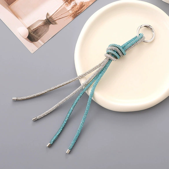 Luxury Rhinestone Mobile Phone And Bag Key Chain Pendant Chain With Diamond Chain Design