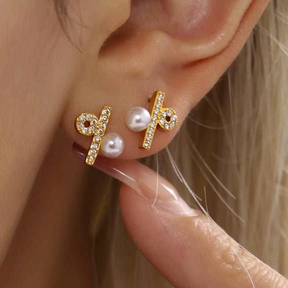 Luxury 316L Stainless Steel Cnc Zircon Bead Jewelry Set With Constellation Symbol Electroplated For Women