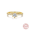 Luxury Textured Women's Silver Ring With Geometric Design And Electroplating