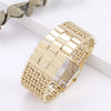 Luxury Women's Quartz Watch Stainless Steel Alloy Rectangle Dial Leisure Style