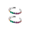 Luxury Zircon Geometric Style Women's Earrings Set