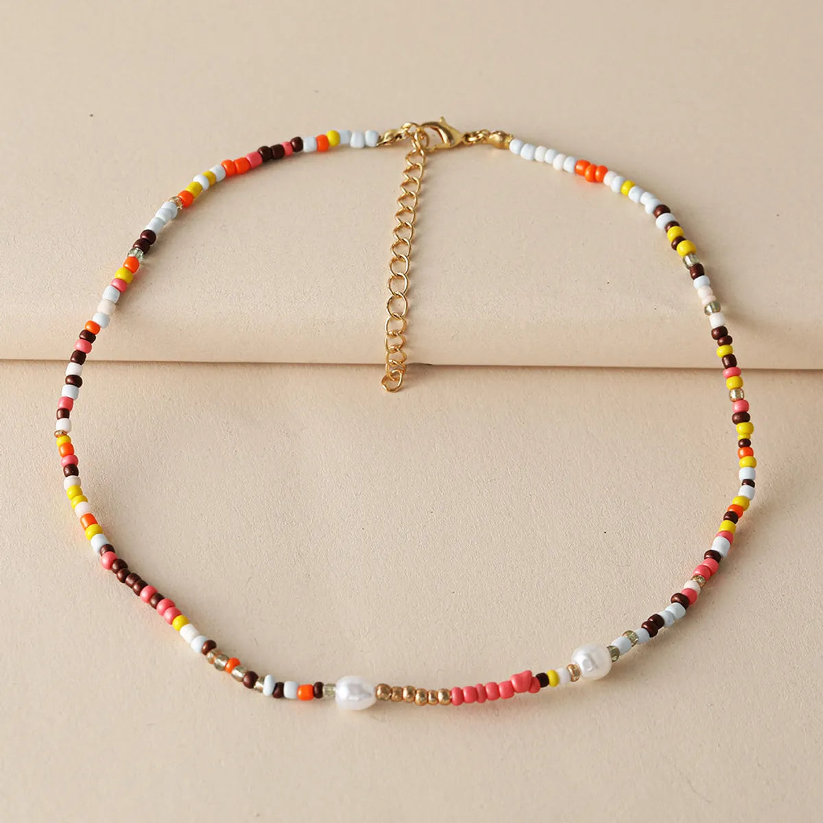 Simple Style Geometric Beaded Women's Necklace