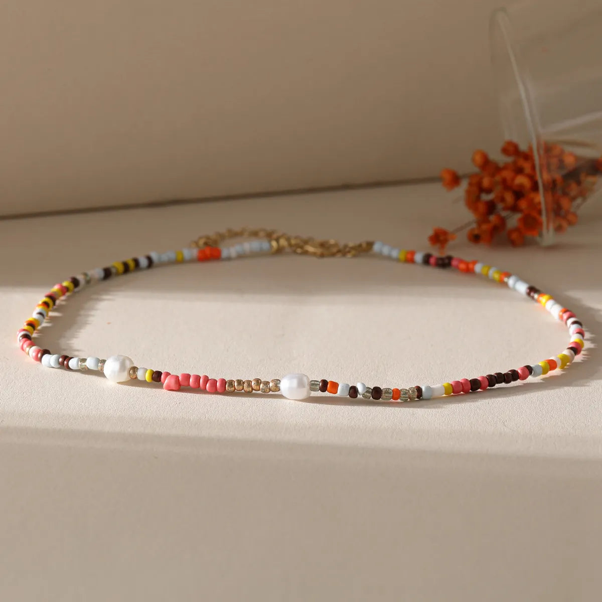 Simple Style Geometric Beaded Women's Necklace