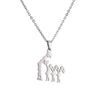 Mama Human Stainless Steel Plating Pendant Necklace
