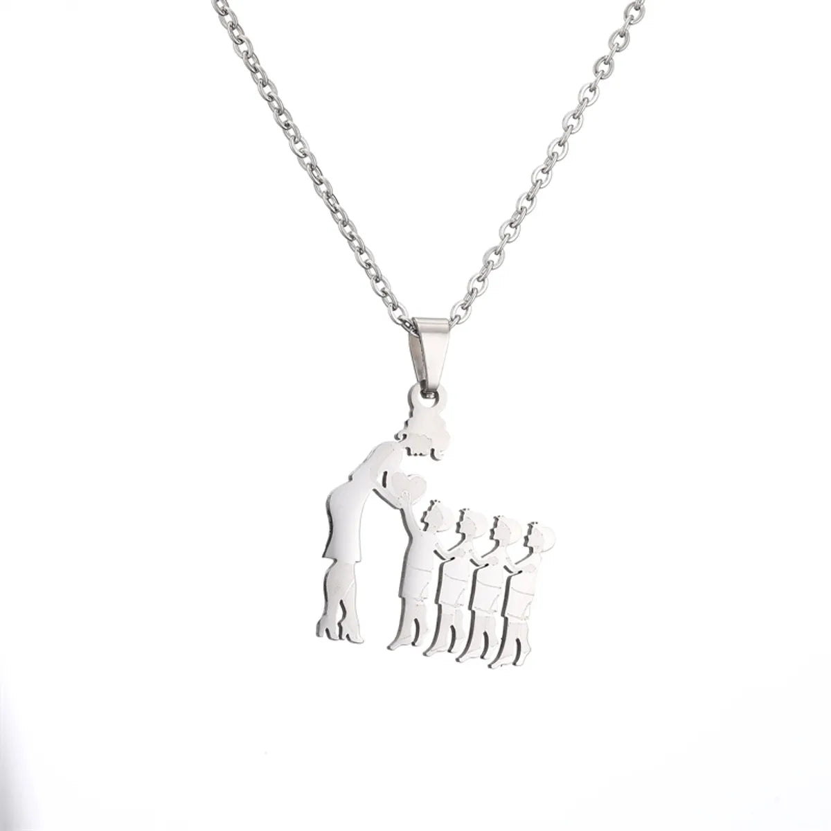 Mama Human Stainless Steel Plating Pendant Necklace