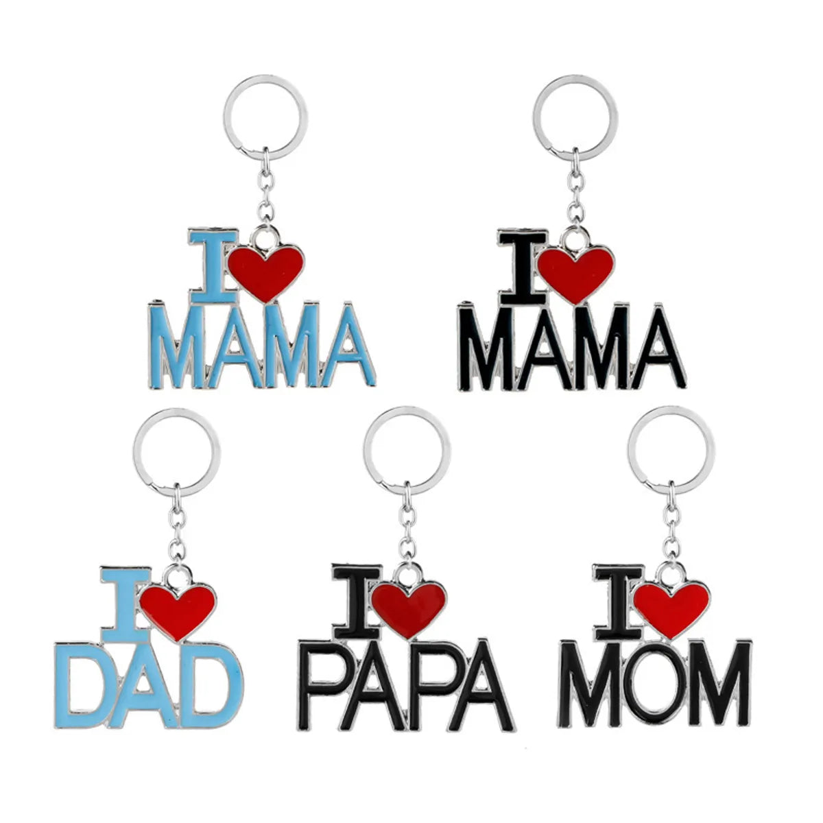 Mama Letter Alloy Mother'S Day Father'S Day Unisex Bag Pendant Keychain