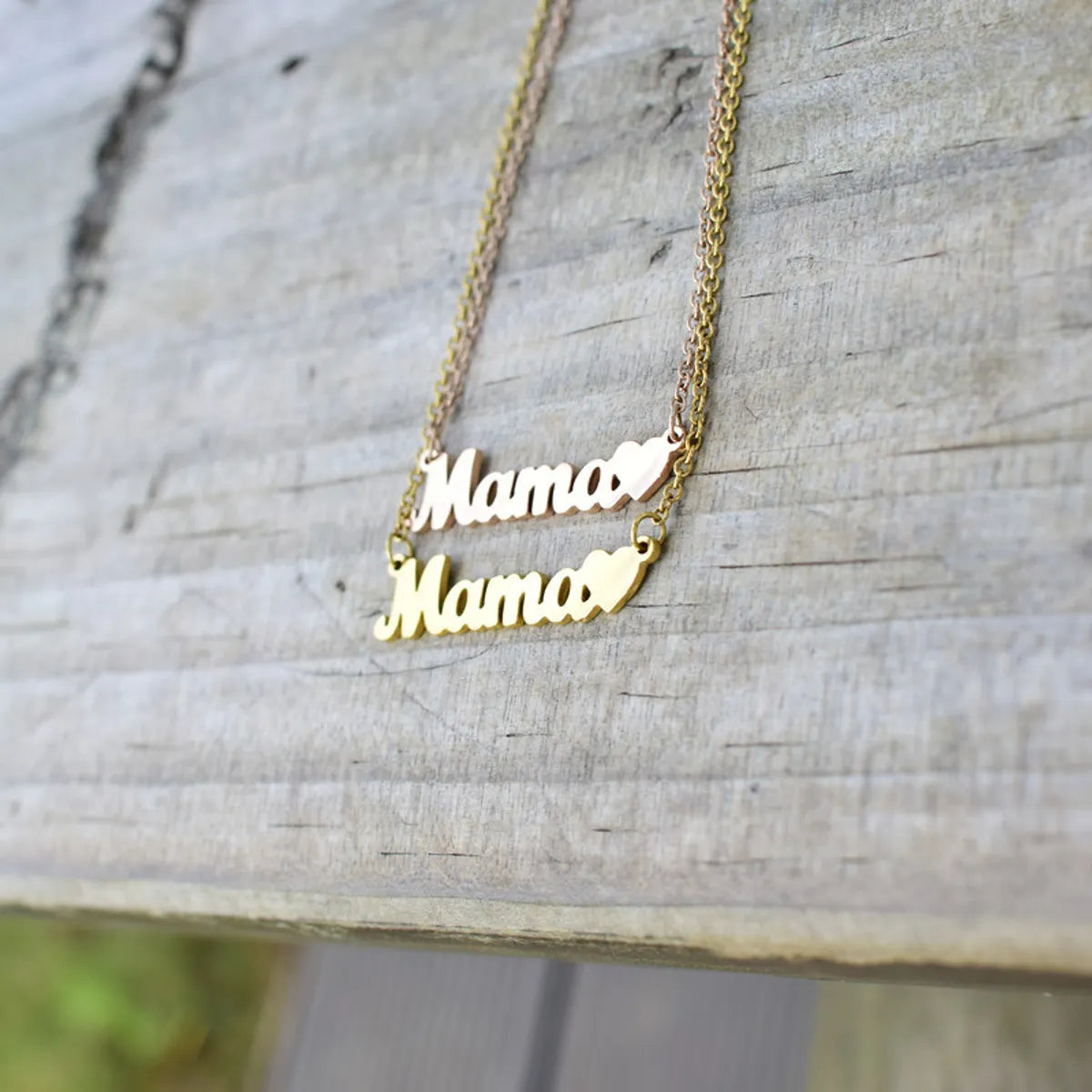 Mama Letter Alloy Titanium Steel Plating Mother's Day Women's Necklace