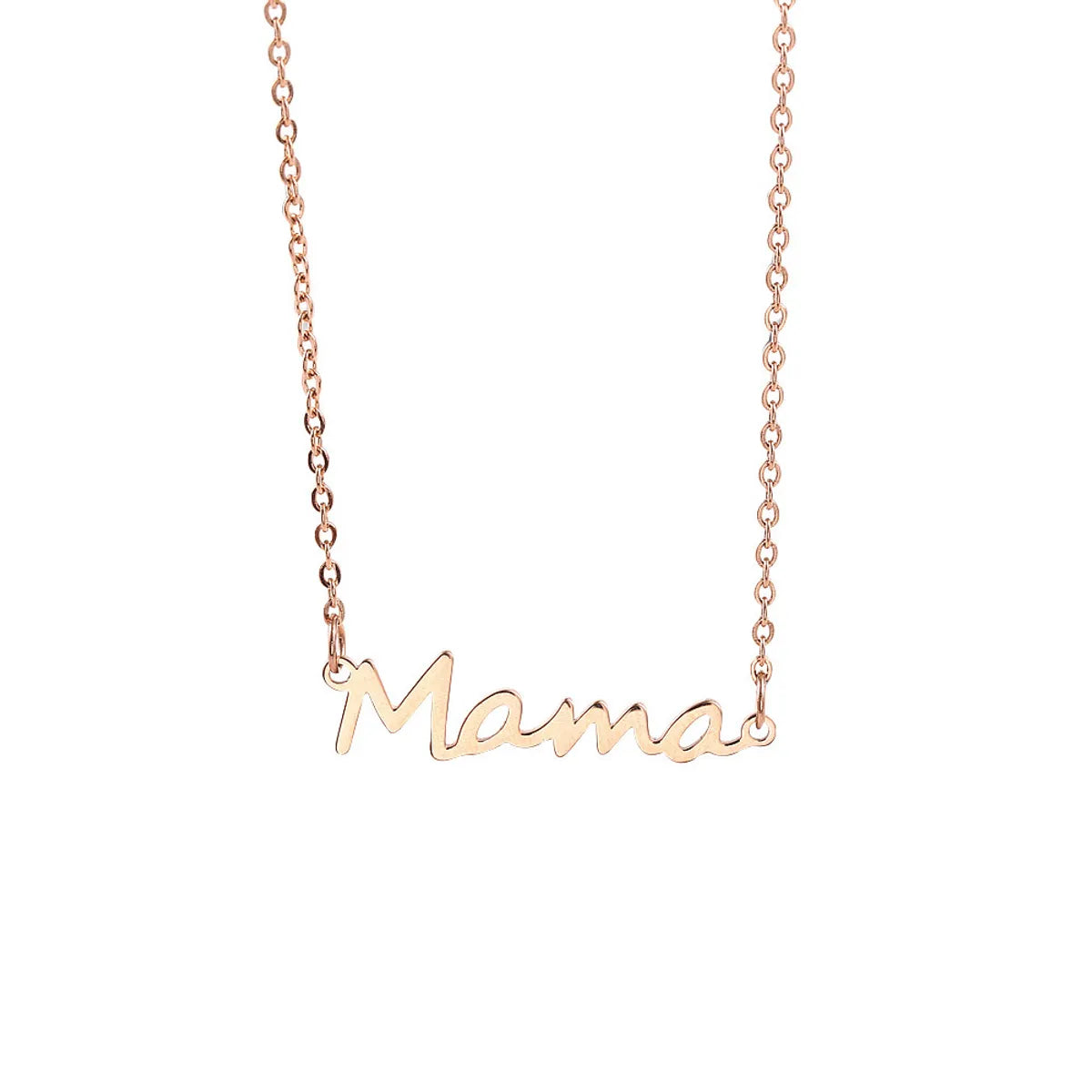 Mama Letter Alloy Titanium Steel Plating Mother's Day Women's Necklace