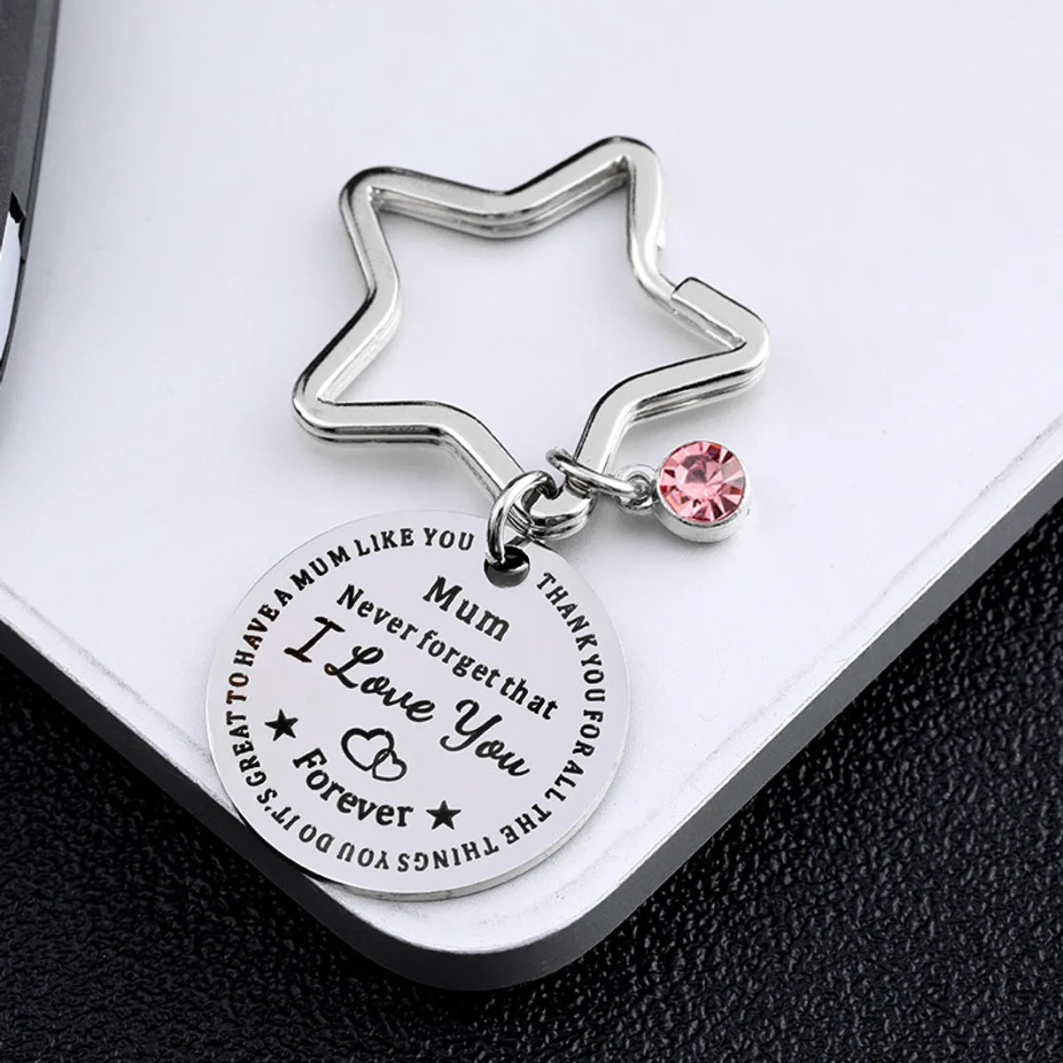 Mama Letter Metal Titanium Steel Mother'S Day Women'S Bag Pendant Keychain